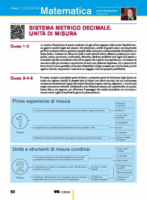 Sistema metrico decimale. Unità di misura | Giunti Scuola Sistema metrico decimale. Unità di misura | Giunti Scuola