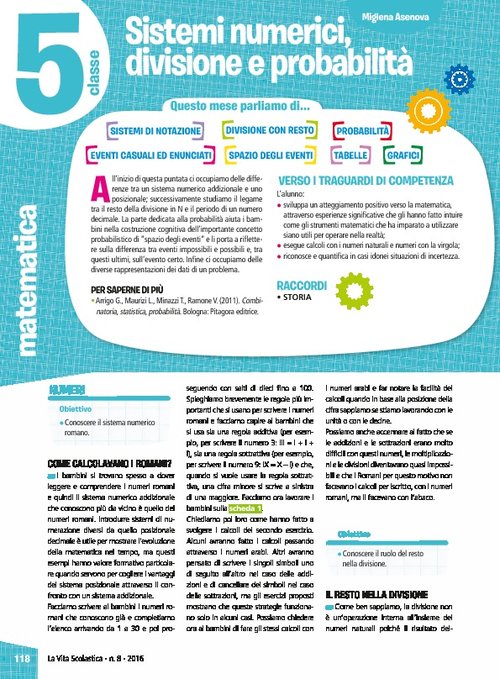 Sistemi numerici, divisione e probabilità | Giunti Scuola