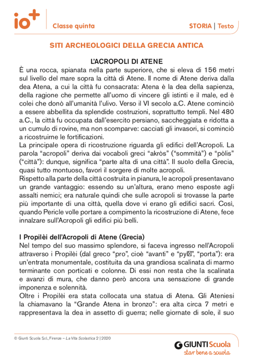Siti archeologici della Grecia antica | Giunti Scuola Siti archeologici della Grecia antica | Giunti Scuola