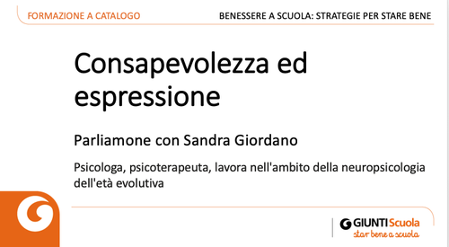 Slide | Consapevolezza ed espressione | Giunti Scuola Slide | Consapevolezza ed espressione | Giunti Scuola