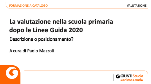 Slide | Descrizione o posizionamento? | Giunti Scuola
