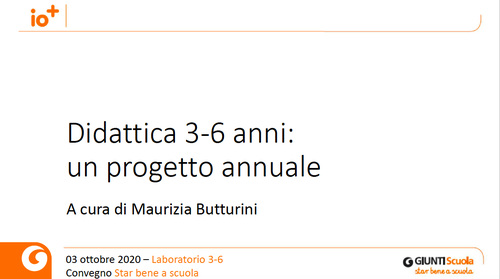 Slide | Didattica 3-6 anni: un progetto annuale | Giunti Scuola Slide | Didattica 3-6 anni: un progetto annuale | Giunti Scuola