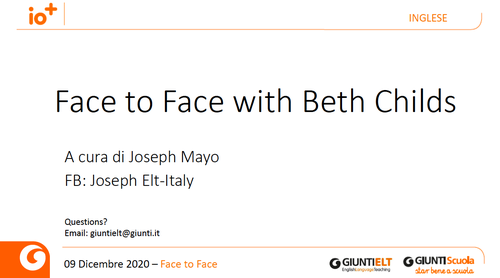 Slide | Face to Face with Beth | Giunti Scuola