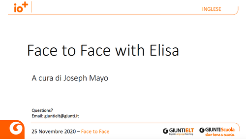 Slide | Face to Face with Elisa | Giunti Scuola