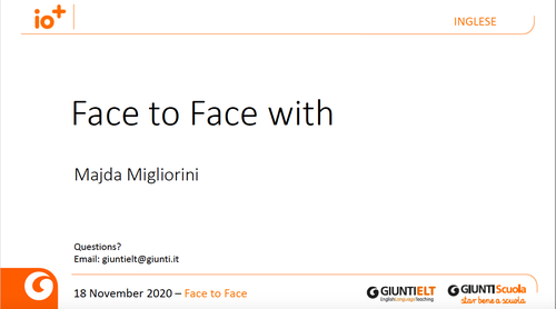 Slide | Face to Face with Majda | Giunti Scuola