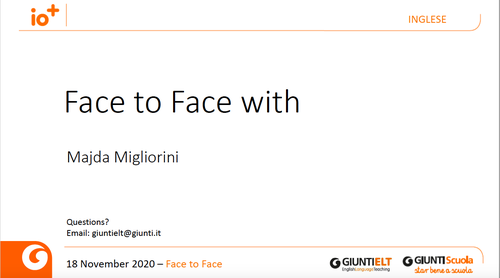 Slide | Face to Face with Majda | Giunti Scuola Slide | Face to Face with Majda | Giunti Scuola
