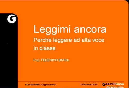 Webinar | Lettura ad alta voce e life skills | Giunti Scuola