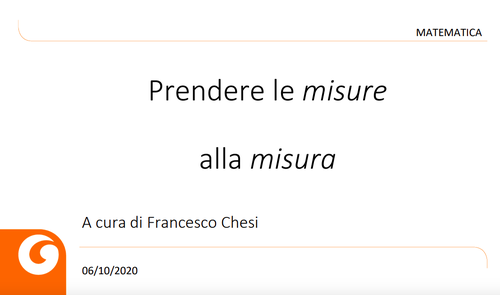 Slide | Prendere le misure alla misura | Giunti Scuola Slide | Prendere le misure alla misura | Giunti Scuola