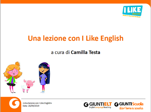 Webinar | Una lezione con I Like English | Giunti Scuola