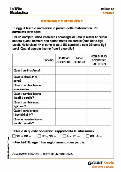 Smontare e risolvere | Giunti Scuola Smontare e risolvere | Giunti Scuola
