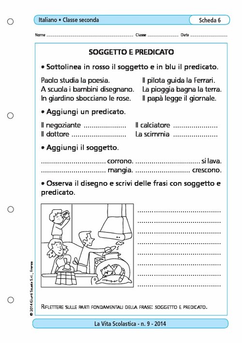 Soggetto e predicato | Giunti Scuola Soggetto e predicato | Giunti Scuola