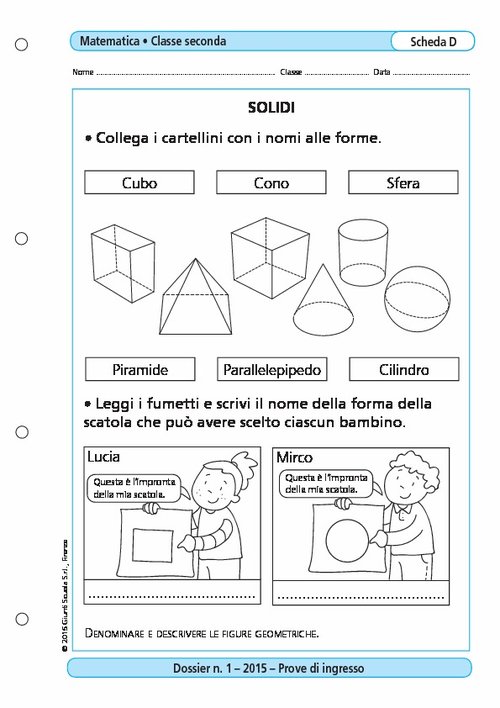 Solidi | Giunti Scuola Solidi | Giunti Scuola