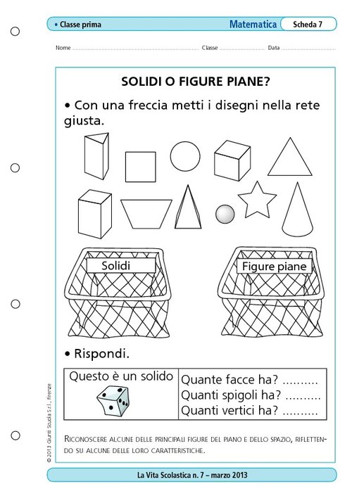 Solidi o figure piane? | Giunti Scuola Solidi o figure piane? | Giunti Scuola