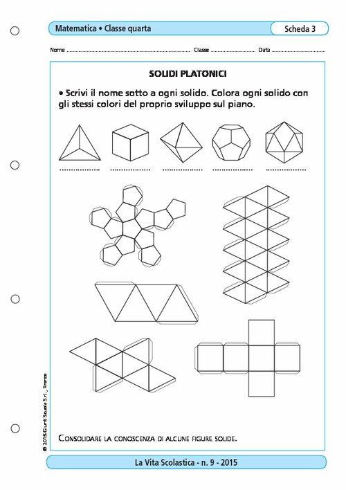 Solidi platonici | Giunti Scuola Solidi platonici | Giunti Scuola