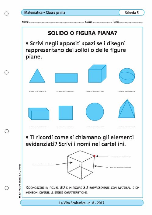 Solido o figura piana? | Giunti Scuola Solido o figura piana? | Giunti Scuola