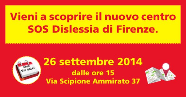 SOS Dislessia apre un nuovo centro a Firenze | Giunti Scuola SOS Dislessia apre un nuovo centro a Firenze | Giunti Scuola