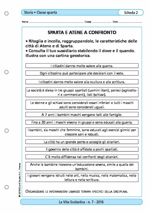 Sparta e Atene a confronto | Giunti Scuola Sparta e Atene a confronto | Giunti Scuola