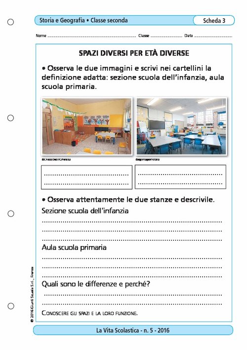 Spazi diversi per età diverse | Giunti Scuola Spazi diversi per età diverse | Giunti Scuola