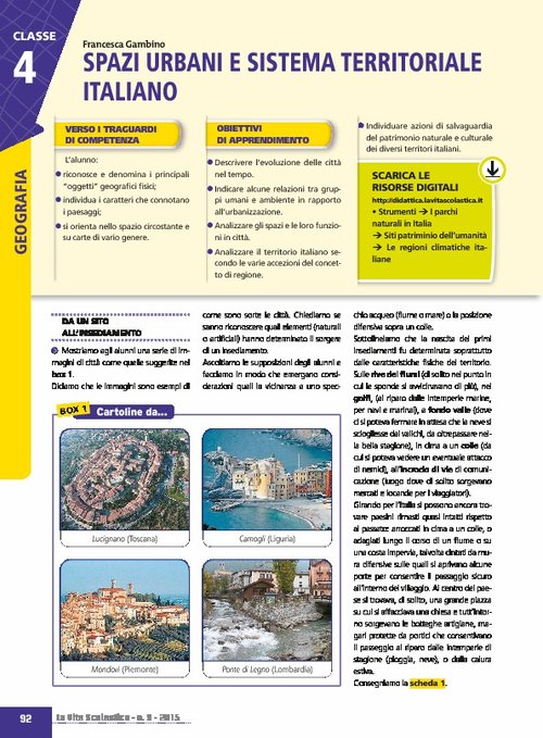 Spazi urbani e sistema territoriale italiano | Giunti Scuola Spazi urbani e sistema territoriale italiano | Giunti Scuola