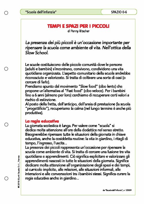 Spazio 0-6: Tempi e spazi per i piccoli | Giunti Scuola Spazio 0-6: Tempi e spazi per i piccoli | Giunti Scuola