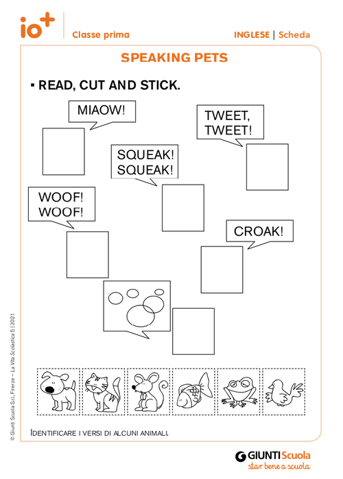 Speaking pets | Giunti Scuola Speaking pets | Giunti Scuola