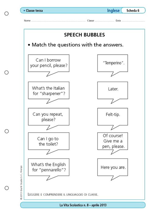 Speech Bubbles | Giunti Scuola
