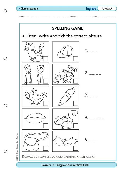Spelling game | Giunti Scuola Spelling game | Giunti Scuola