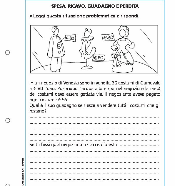 Spesa, ricavo, guadagno, perdita Spesa, ricavo, guadagno, perdita Giunti Scuola