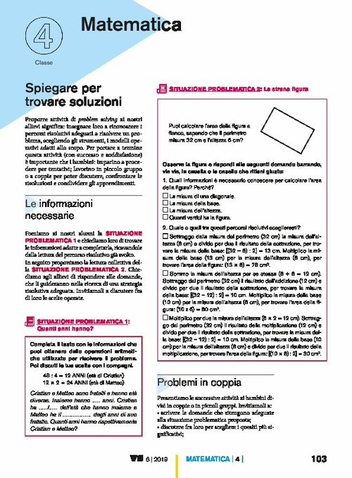 Spiegare per trovare soluzioni | Giunti Scuola Spiegare per trovare soluzioni | Giunti Scuola