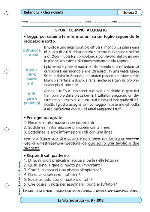Sport olimpici acquatici | Giunti Scuola Sport olimpici acquatici | Giunti Scuola