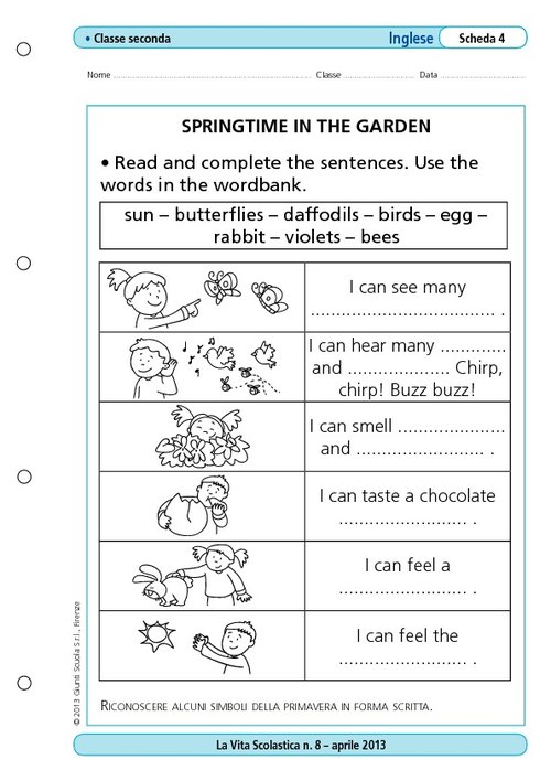 Springtime in the garden | Giunti Scuola Springtime in the garden | Giunti Scuola