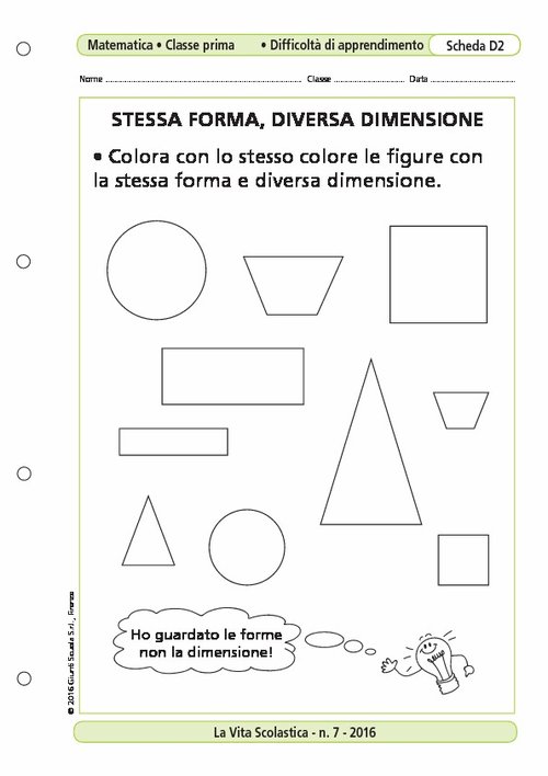 Stessa forma, diverse dimensioni | Giunti Scuola Stessa forma, diverse dimensioni | Giunti Scuola