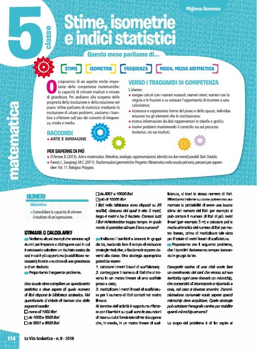 Stime, isometrie e indici statistici | Giunti Scuola Stime, isometrie e indici statistici | Giunti Scuola