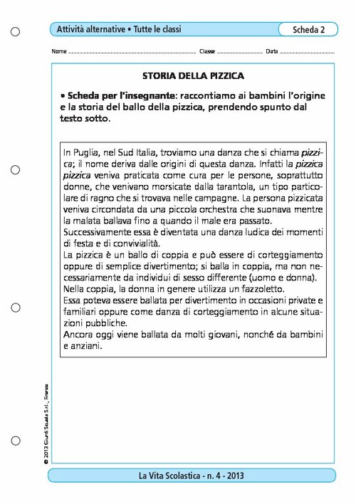 Storia della pizzica | Giunti Scuola Storia della pizzica | Giunti Scuola