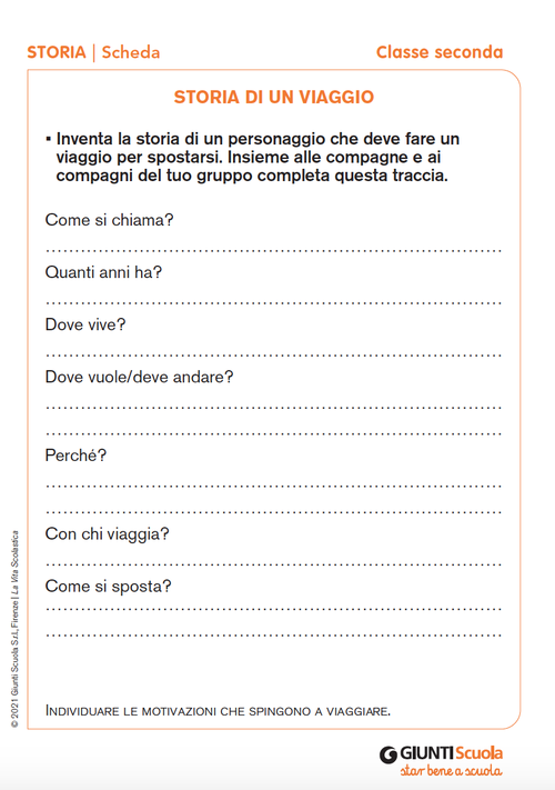 Storia di un viaggio | Giunti Scuola Storia di un viaggio | Giunti Scuola