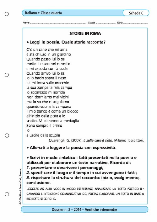 Storie in rima | Giunti Scuola