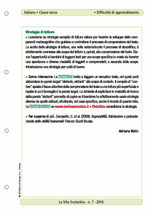 Strategie di lettura | Giunti Scuola