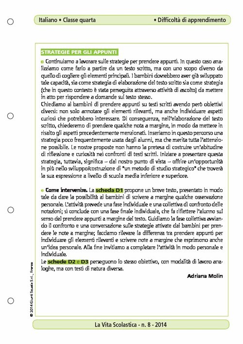 Strategie per gli appunti | Giunti Scuola