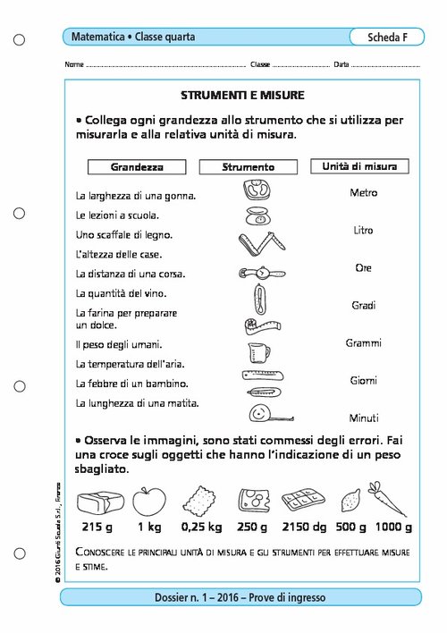 Strumenti e misure | Giunti Scuola Strumenti e misure | Giunti Scuola