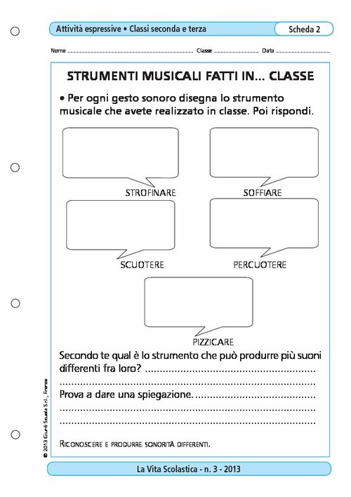 Strumenti musicali fatti in...classe | Giunti Scuola Strumenti musicali fatti in...classe | Giunti Scuola
