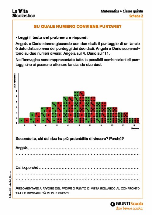 Su quale numero conviene puntare? | Giunti Scuola Su quale numero conviene puntare? | Giunti Scuola