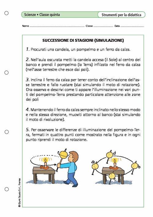 Successione di stagioni (simulazione) | Giunti Scuola Successione di stagioni (simulazione) | Giunti Scuola