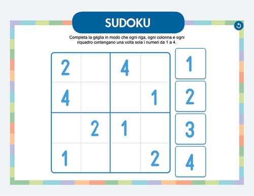 Sudoku 1 - Superallenamento Matematica | Giunti Scuola