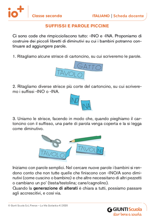 Suffissi e parole piccine | Giunti Scuola Suffissi e parole piccine | Giunti Scuola