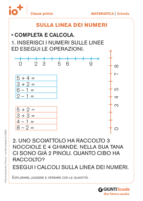 Sulla linea dei numeri | Giunti Scuola Sulla linea dei numeri | Giunti Scuola