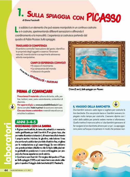 Sulla spiaggia con Picasso | Giunti Scuola Sulla spiaggia con Picasso | Giunti Scuola