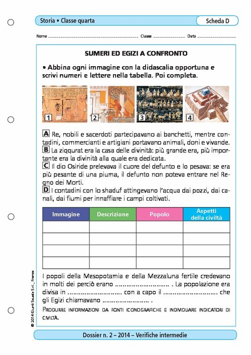 Sumeri ed Egizi a confronto | Giunti Scuola