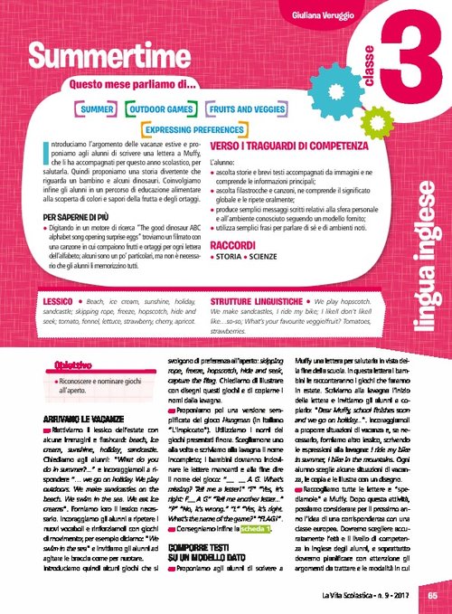 Summertime | Giunti Scuola Summertime | Giunti Scuola