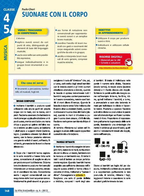 Suonare con il corpo | Giunti Scuola