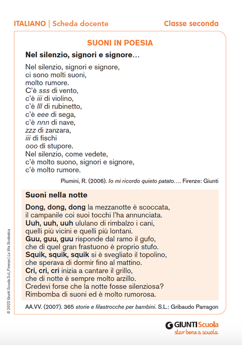 Suoni in poesia | Giunti Scuola Suoni in poesia | Giunti Scuola